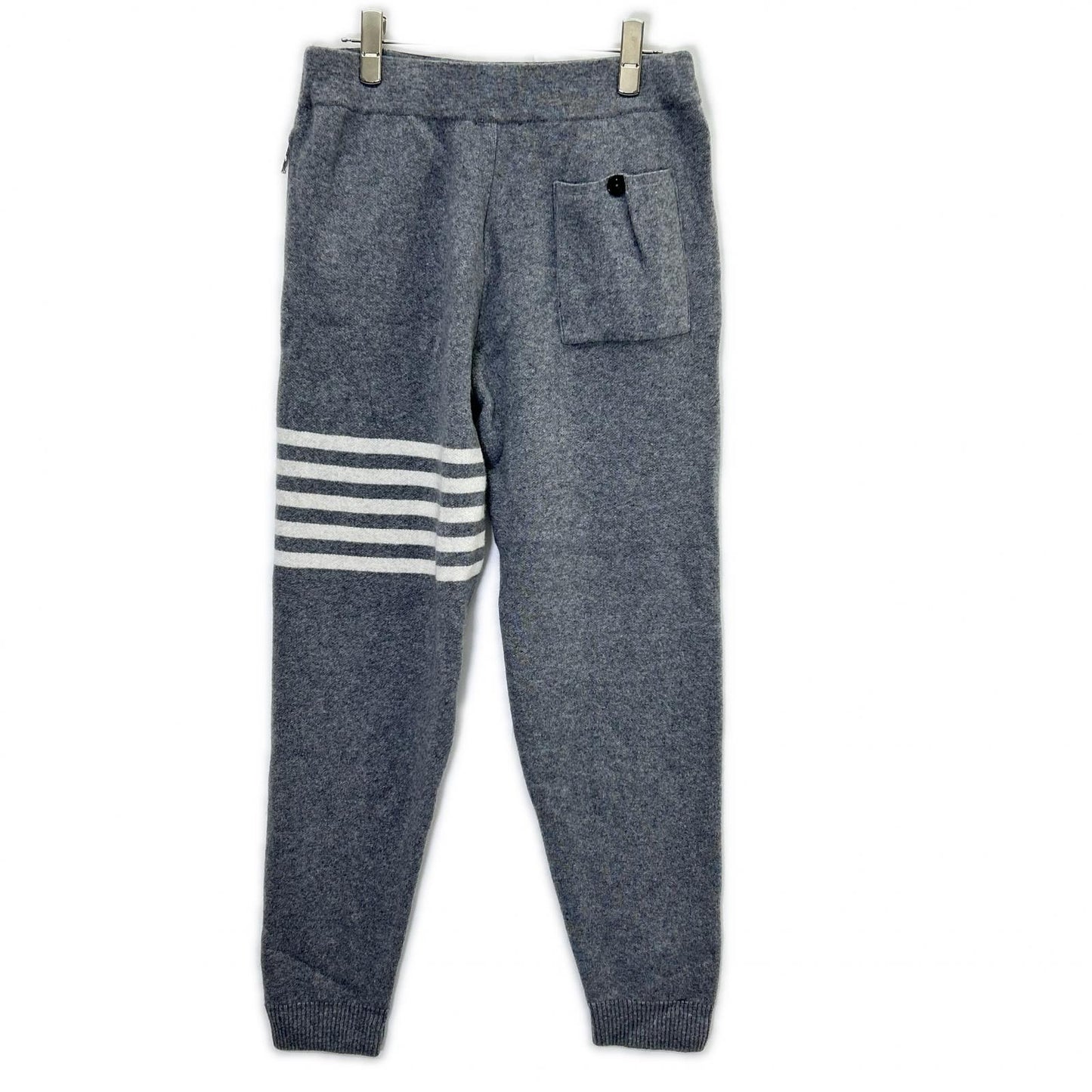 P.M.D.S. Grey Wool Cashmere Line Joggers Size S