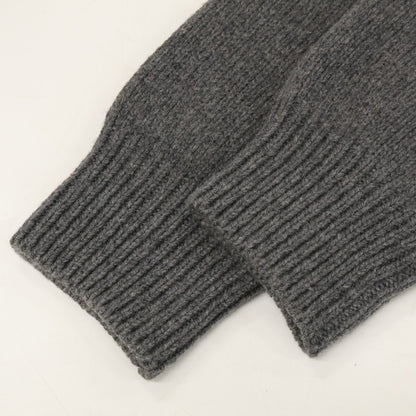 HERMES Navy Bi-Color Cashmere Cotton Sweater Size M
