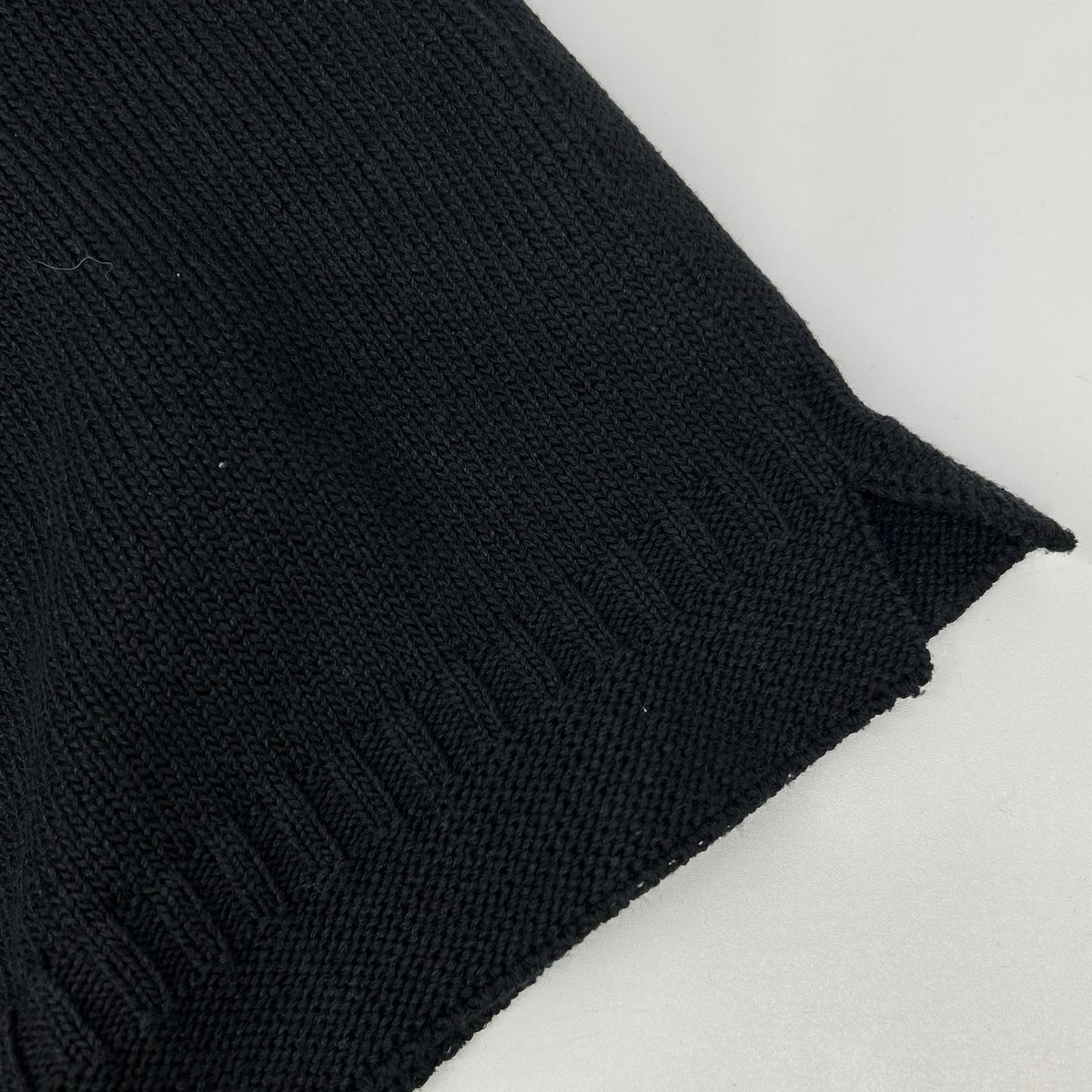Maison Margiela Black Textured Wool Knit Sweater Size S