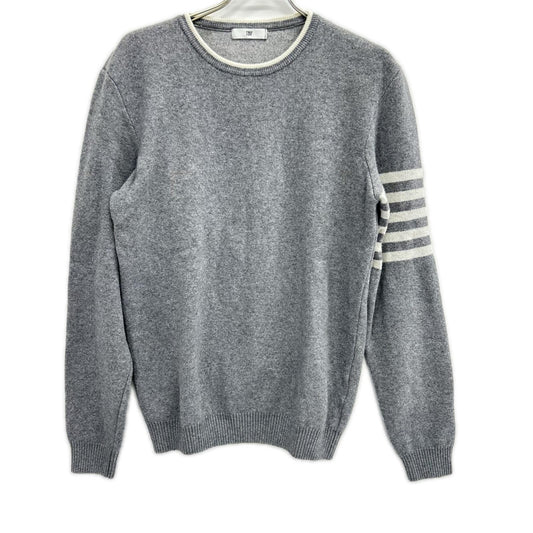 P.M.D.S. Cashmere Blend Crewneck Sweater Gray Size M