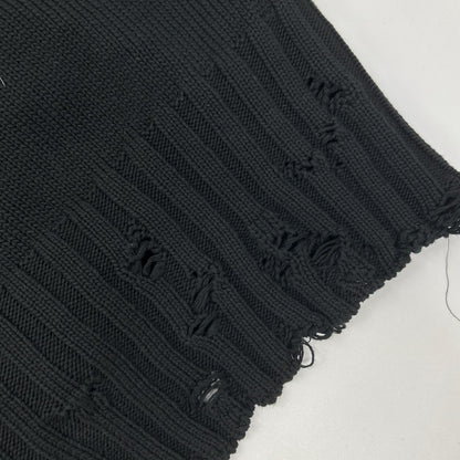 MARNI 22AW Cotton Twist Crewneck Sweater Black Size 46