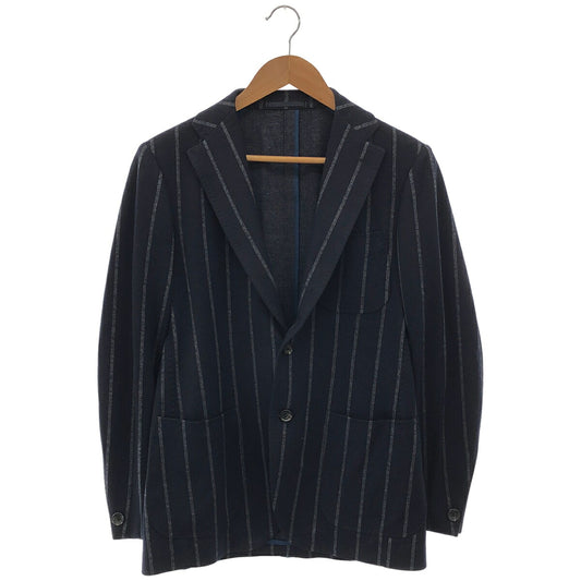 RING JACKET RT052F08X Navy Wool Cotton Jersey Jacket Size 44