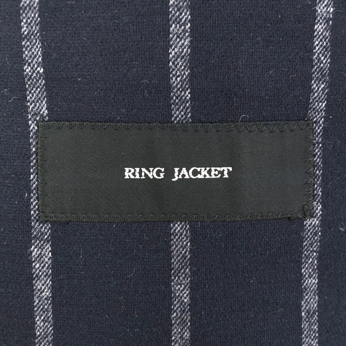 RING JACKET RT052F08X Navy Wool Cotton Jersey Jacket Size 44