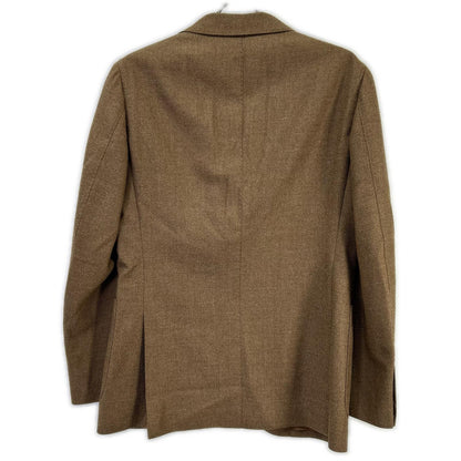 BEAMS F Brown Loro Piana Soft Tweed Blazer Size 48