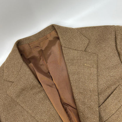 BEAMS F Brown Loro Piana Soft Tweed Blazer Size 48