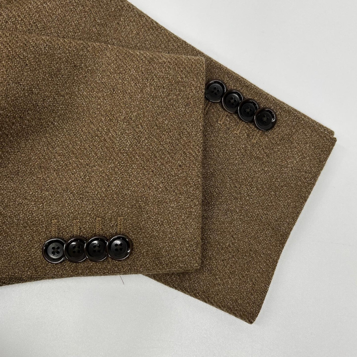 BEAMS F Brown Loro Piana Soft Tweed Blazer Size 48