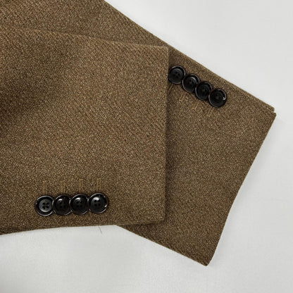 BEAMS F Brown Loro Piana Soft Tweed Blazer Size 48