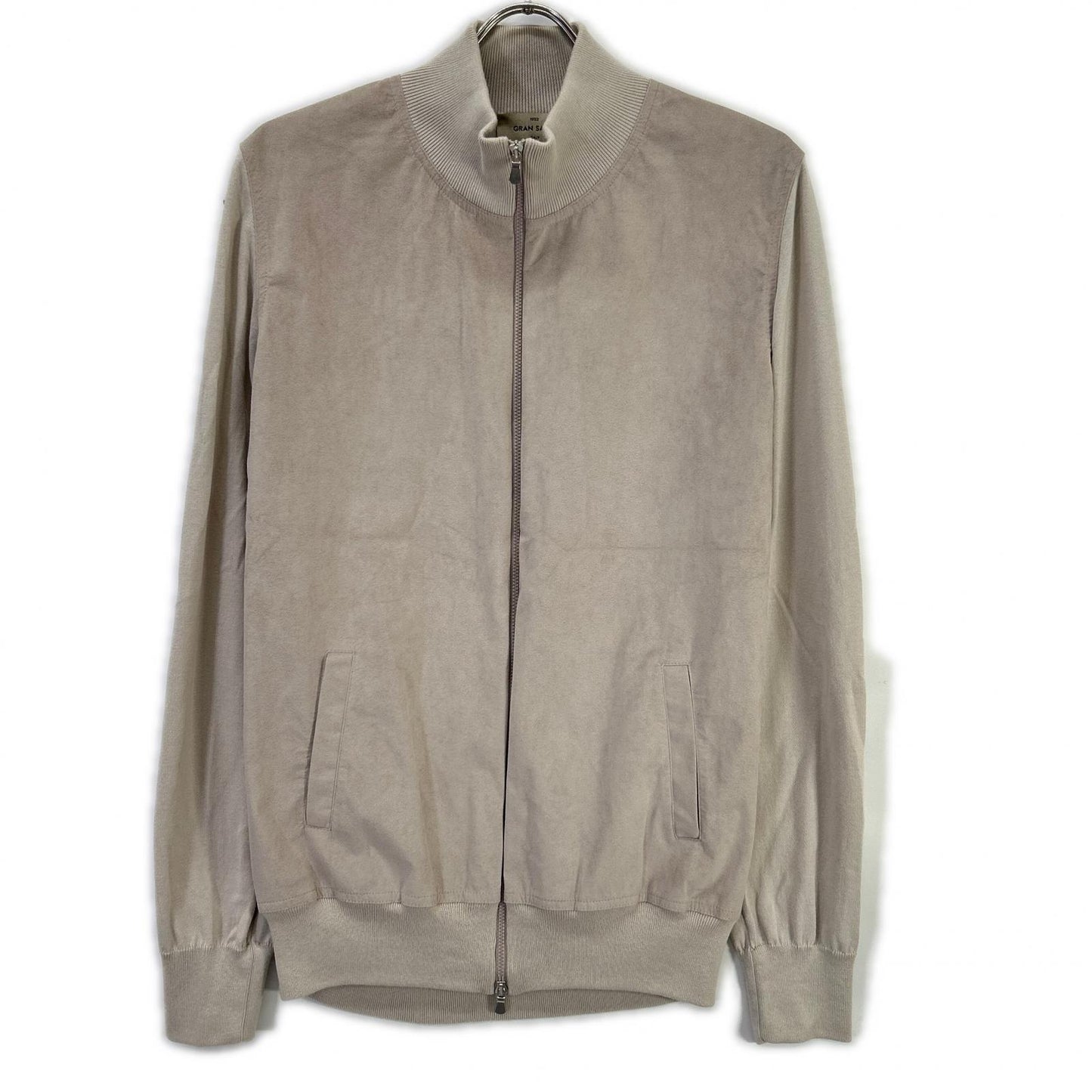 GRAN SASSO 57139 18037 Beige Suede Blouson Jacket Size 52