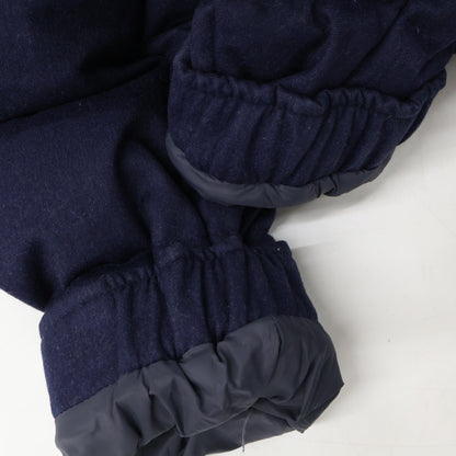 MONCLER MONTGENEVRE Wool Hooded Down Jacket Navy Size 3