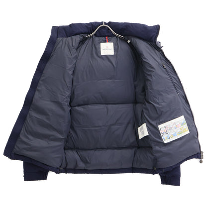 MONCLER MONTGENEVRE Wool Hooded Down Jacket Navy Size 3
