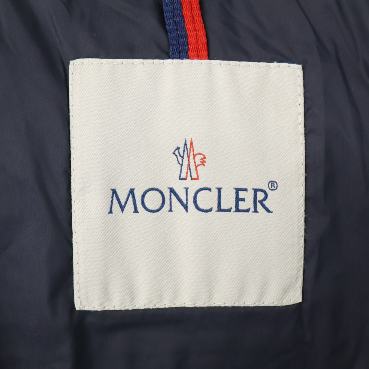 MONCLER MONTGENEVRE Wool Hooded Down Jacket Navy Size 3