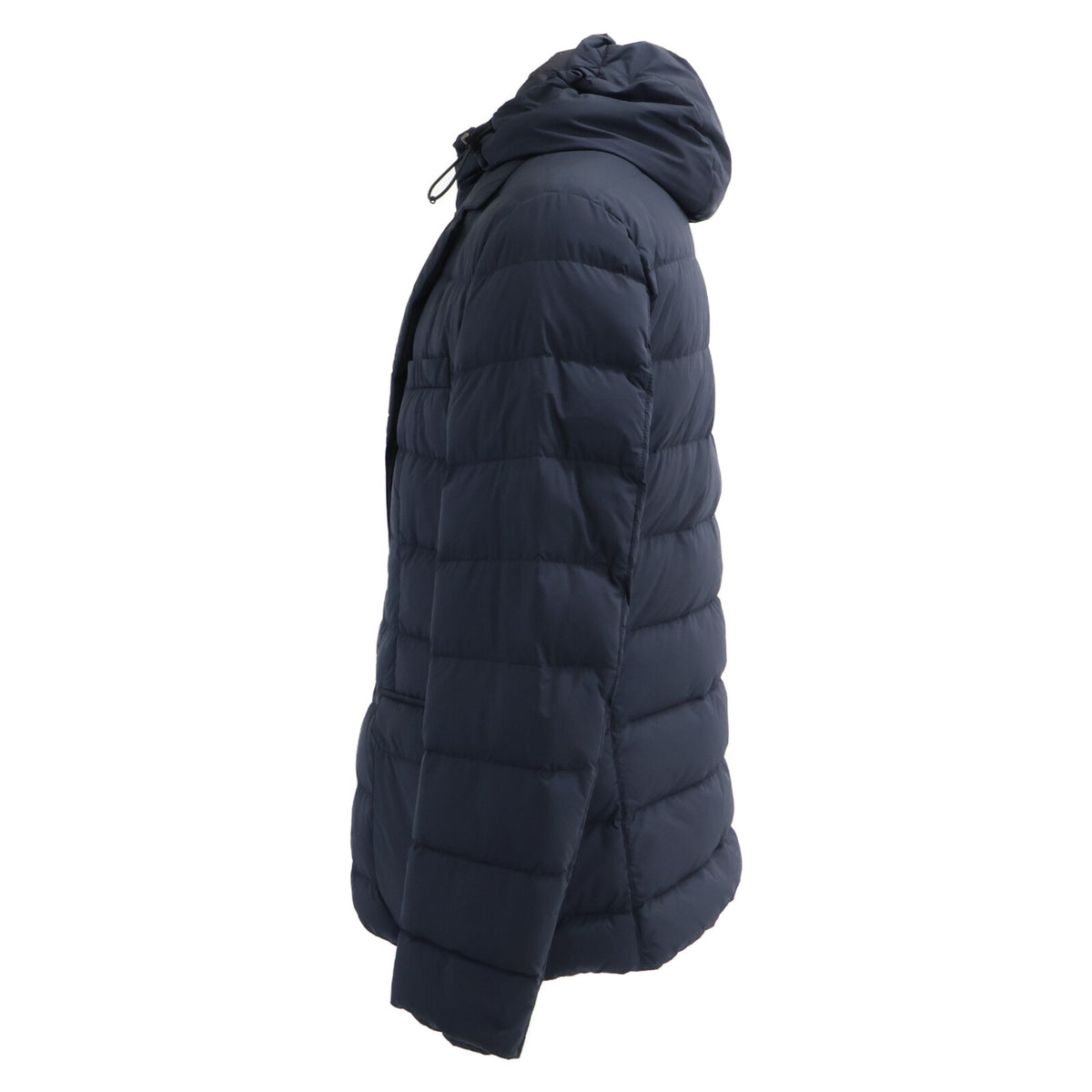 MONCLER Vern Layered Tailored Hooded Down Jacket Navy Size 3