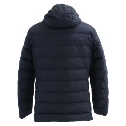 MONCLER Vern Layered Tailored Hooded Down Jacket Navy Size 3