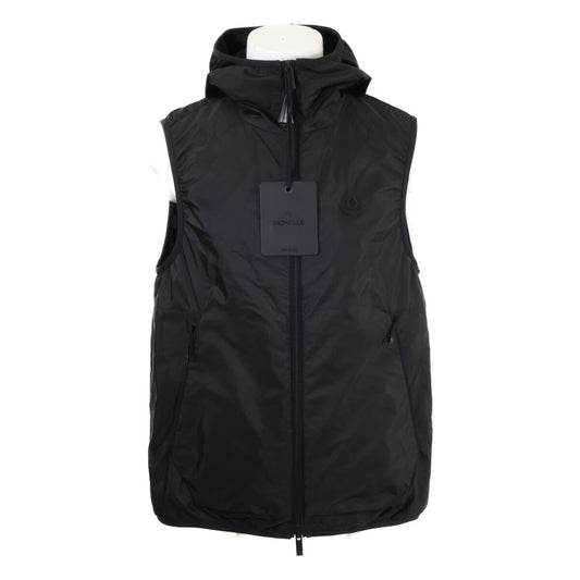 MONCLER 24' MORETAN Nylon Hooded Vest Black Size 3