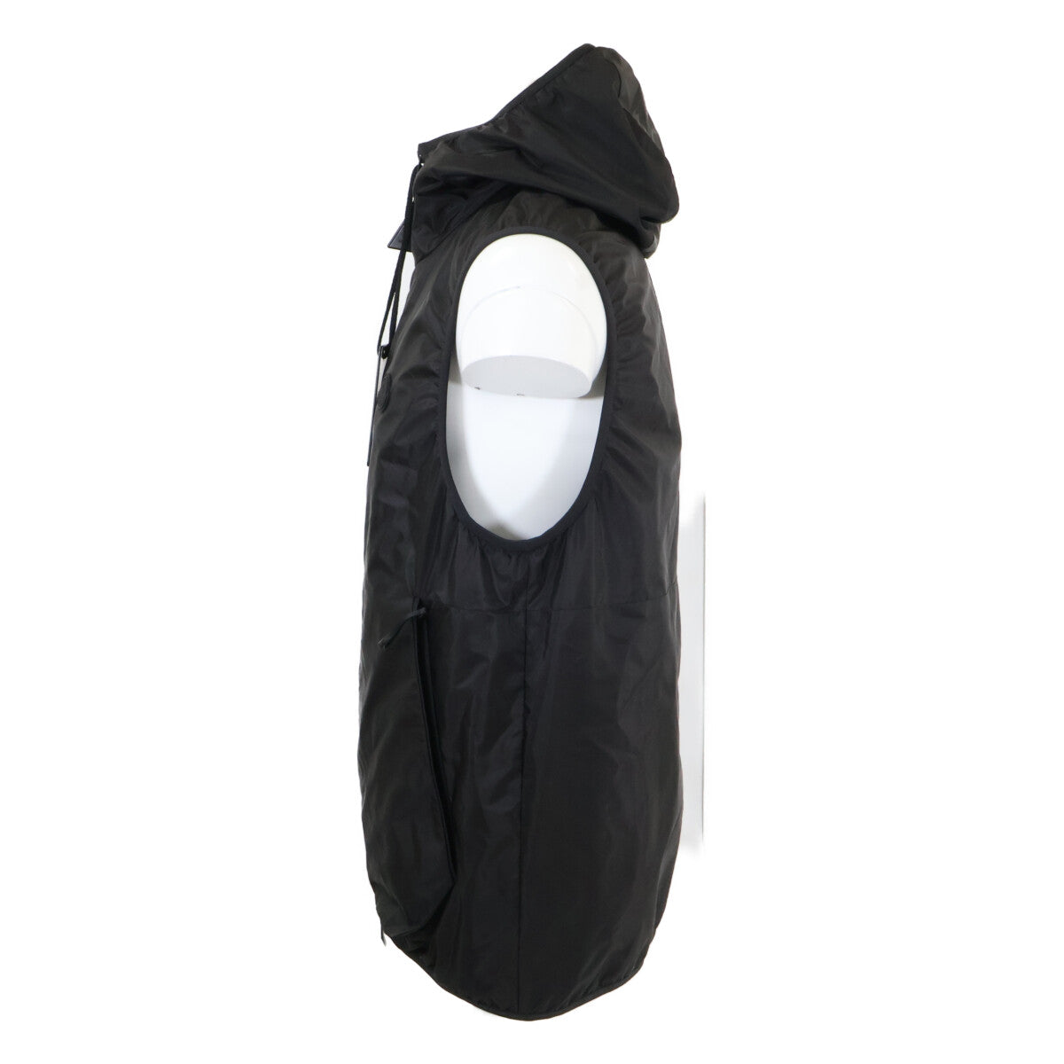 MONCLER 24' MORETAN Nylon Hooded Vest Black Size 3