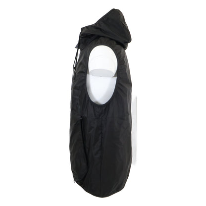 MONCLER 24' MORETAN Nylon Hooded Vest Black Size 3