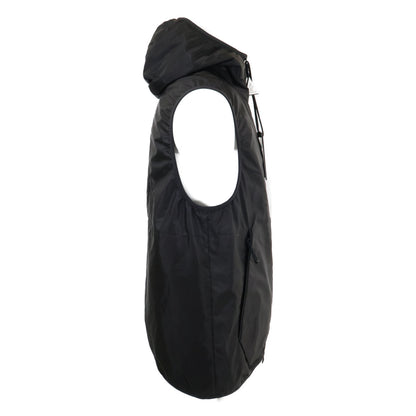 MONCLER 24' MORETAN Nylon Hooded Vest Black Size 3