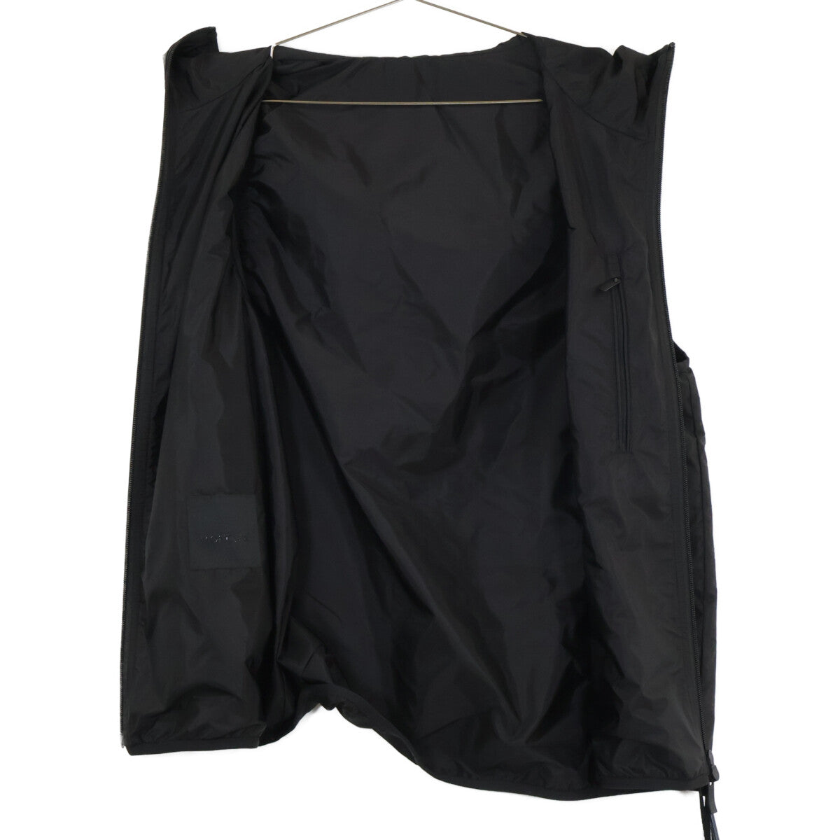 MONCLER 24' MORETAN Nylon Hooded Vest Black Size 3