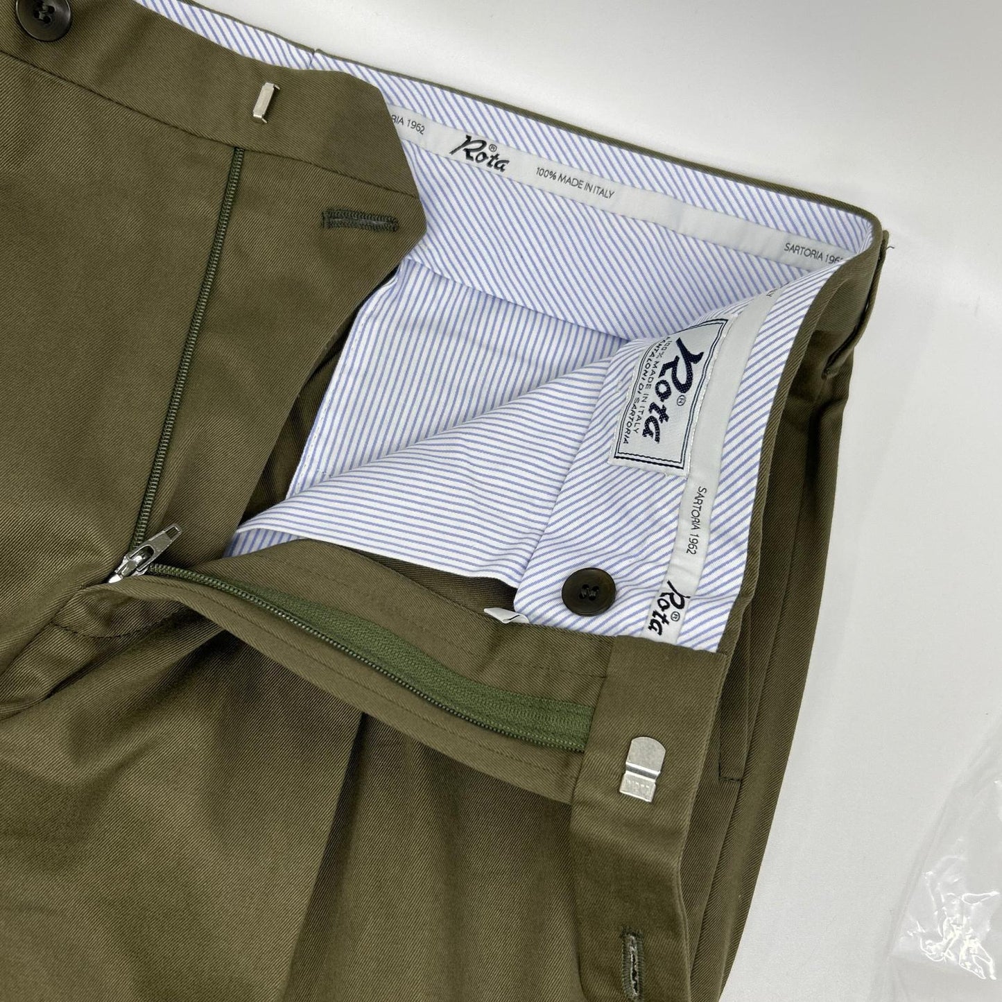 Rota Khaki Cotton Tapered Pants Size 48