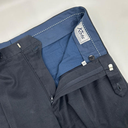 Rota Navy Cotton Tapered Pants Size 48