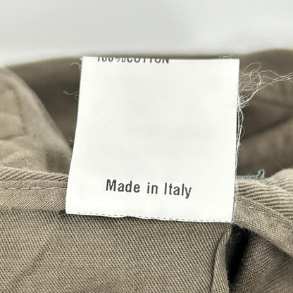 Anglo-Italian Beige Cotton Side Adjuster Slacks Size 46