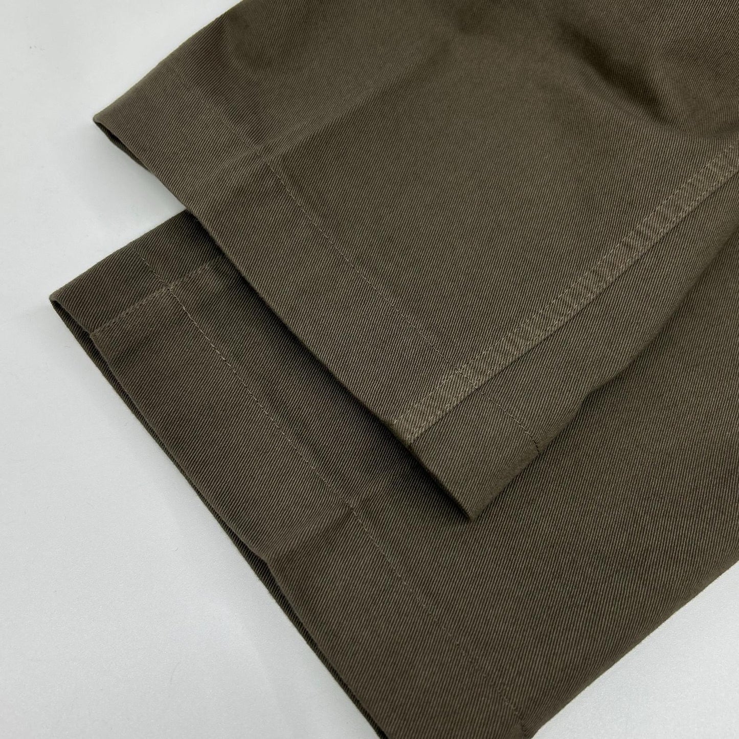 Anglo-Italian Beige Cotton Side Adjuster Slacks Size 46
