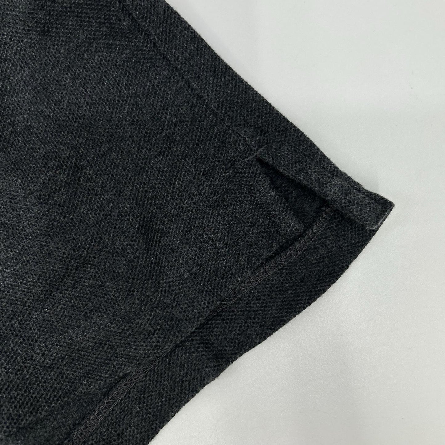 BURBERRY Letter Graphic Cotton Pique Polo Gray Size S
