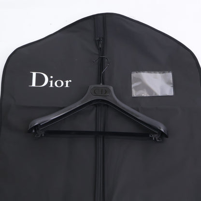 Dior HOMME Kris Era Wool Engraved Peacoat Black Coat Size 44