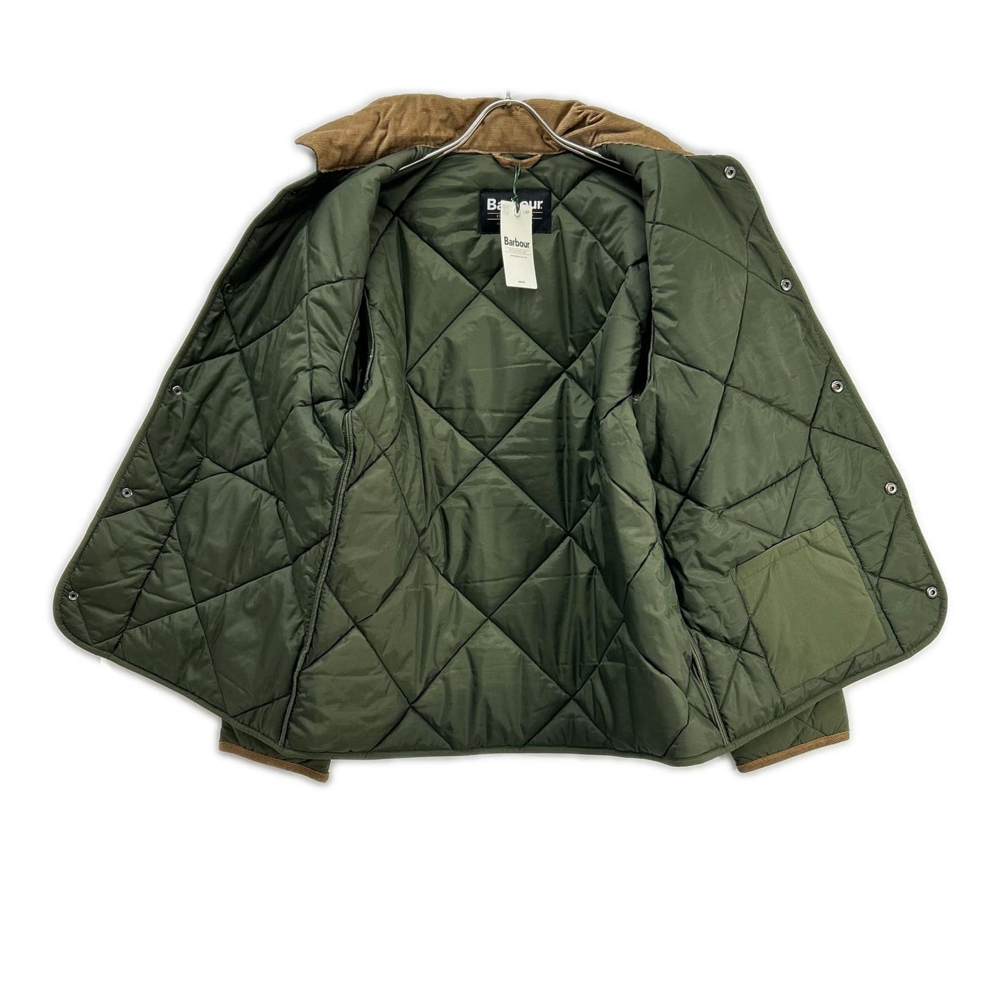 Barbour Modified Short Liddesdale Jacket Olive Size 38