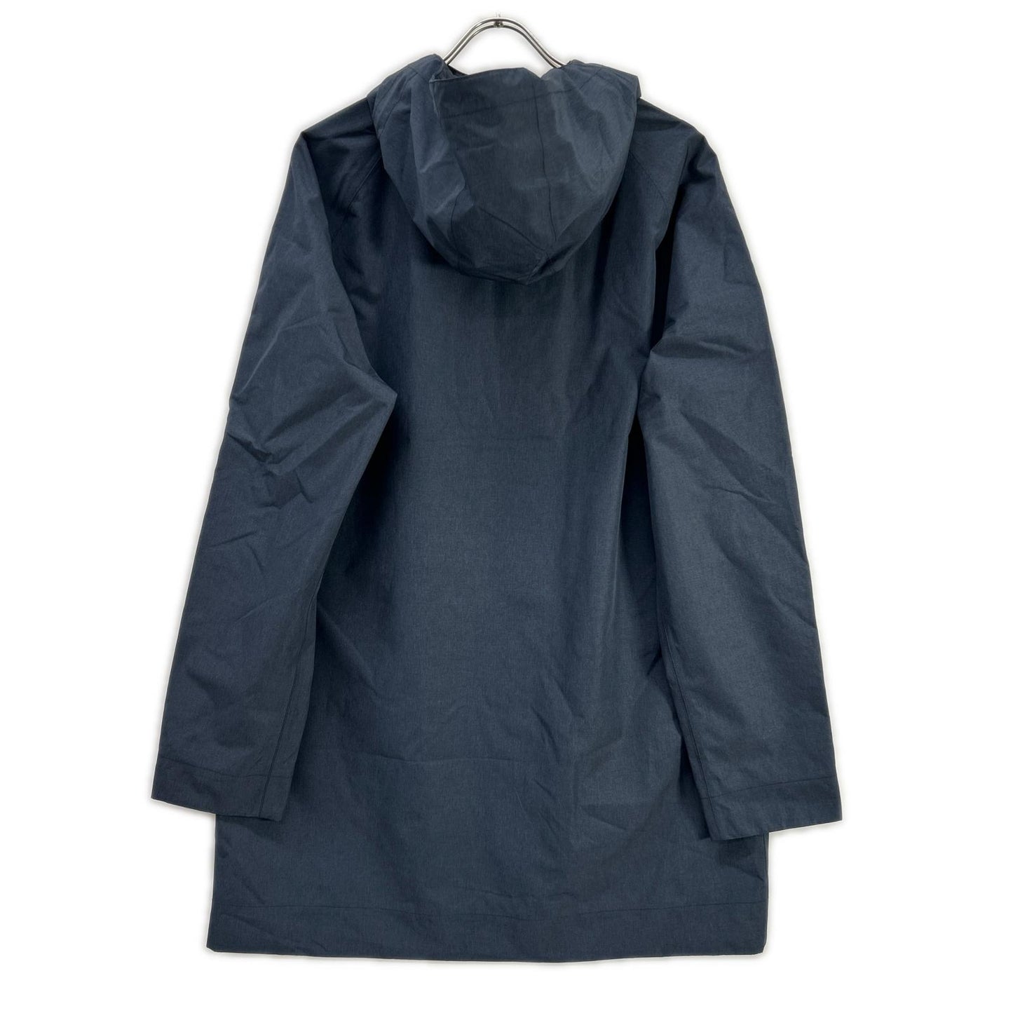Barbour Rokig Hooded Waterproof Trench Coat Navy Size M