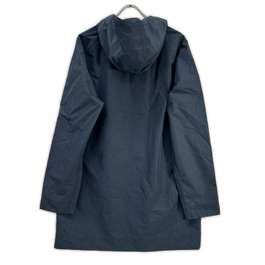 Barbour Rokig Hooded Waterproof Trench Coat Navy Size M