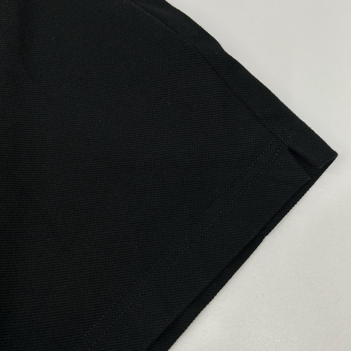 MONCLER Long Sleeve Polo Shirt Black Cotton Size L