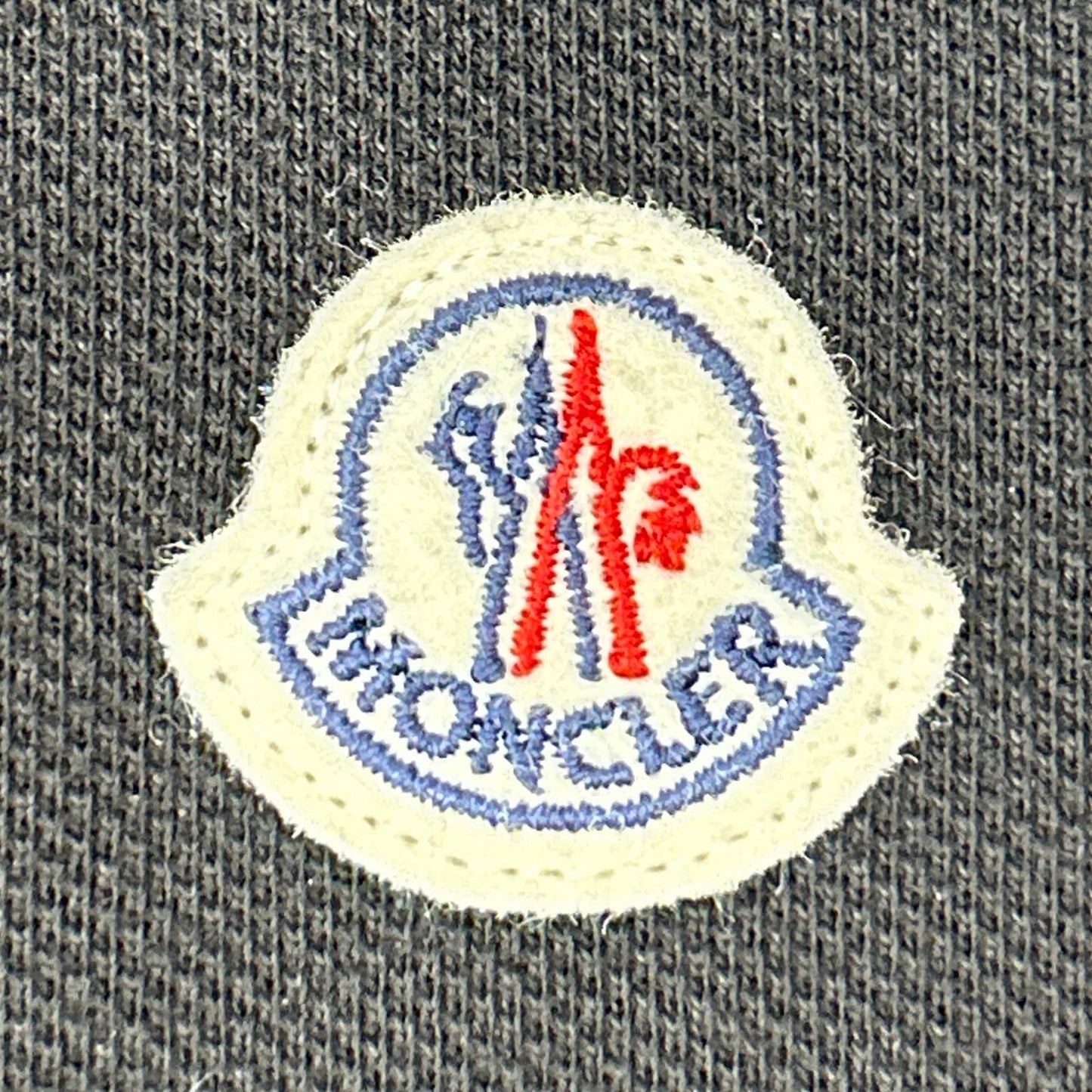 MONCLER Long Sleeve Polo Shirt Black Cotton Size L