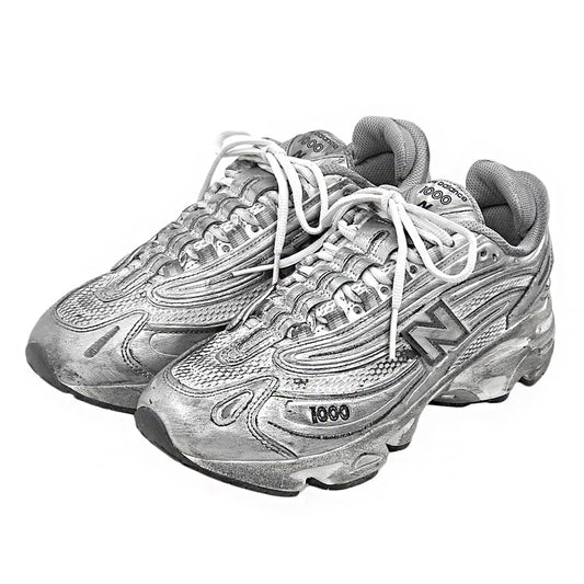 NEW BALANCE M1000G Distressed Sneakers Silver Size 25