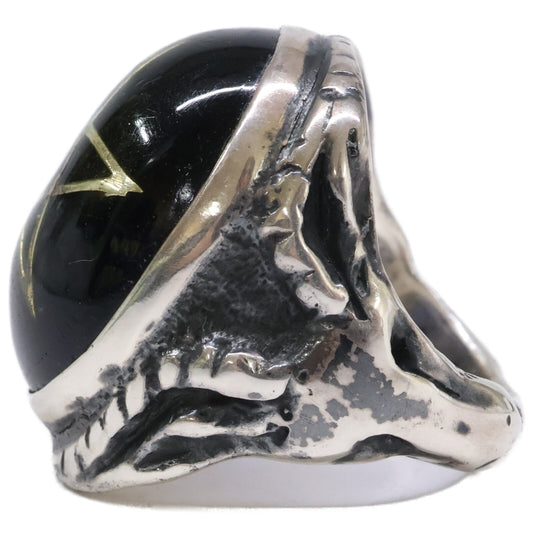 ALEX STREETER Angel Heart Silver Ring ONE SIZE Size ONE SIZE