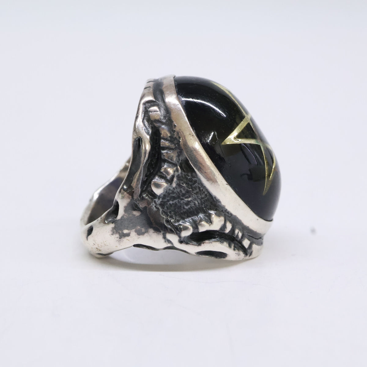 ALEX STREETER Angel Heart Silver Ring ONE SIZE Size ONE SIZE