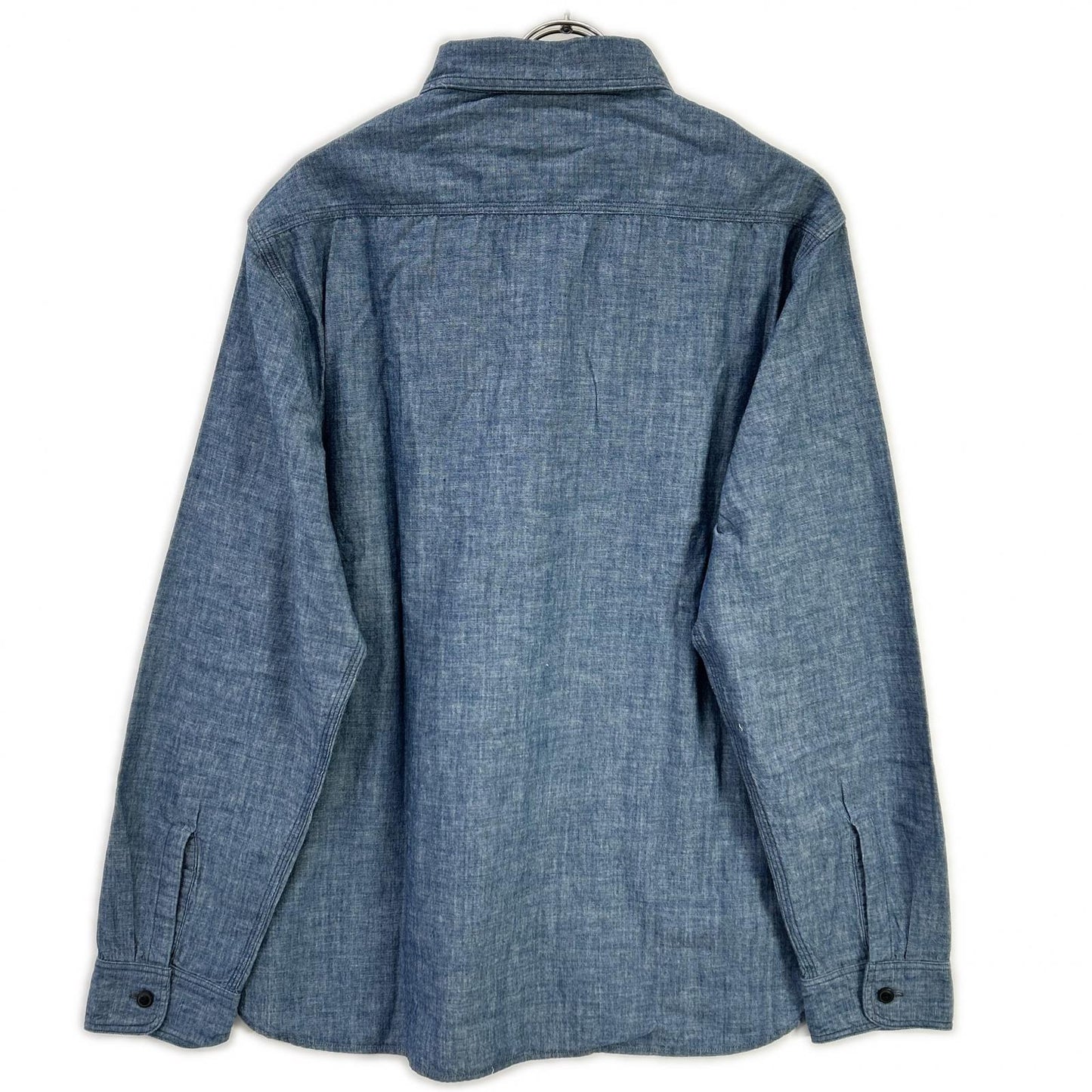 RRL 24SS Indigo Chambray Work Shirt Cotton Size L