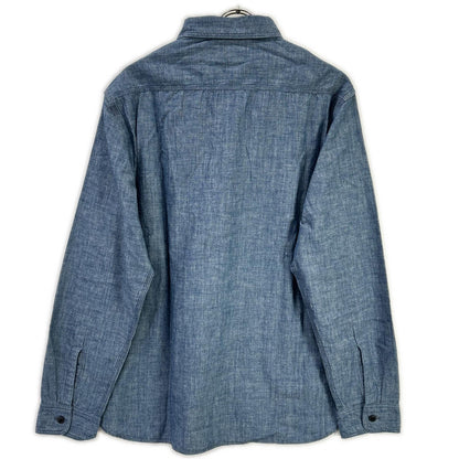 RRL 24SS Indigo Chambray Work Shirt Cotton Size L