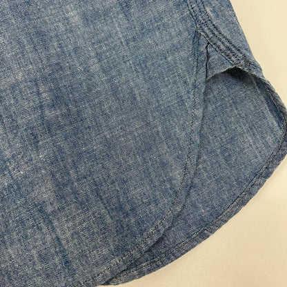 RRL 24SS Indigo Chambray Work Shirt Cotton Size L