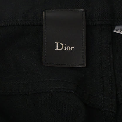 Dior HOMME Painted Button Fly Slim Pants Black Size 29