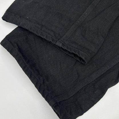 COMOLI 19AW Black Denim Belted Pants Cotton Size 1