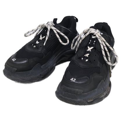 BALENCIAGA Triple S Dad Sneakers Black Size 27.5