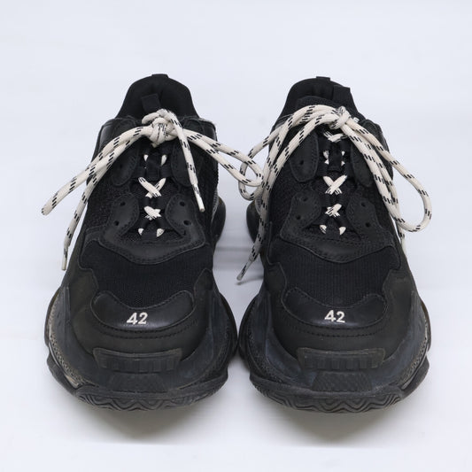 BALENCIAGA Triple S Dad Sneakers Black Size 27.5