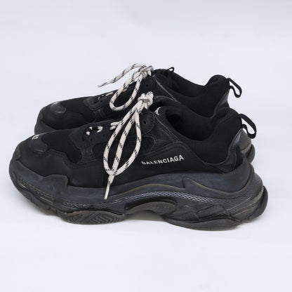 BALENCIAGA Triple S Dad Sneakers Black Size 27.5