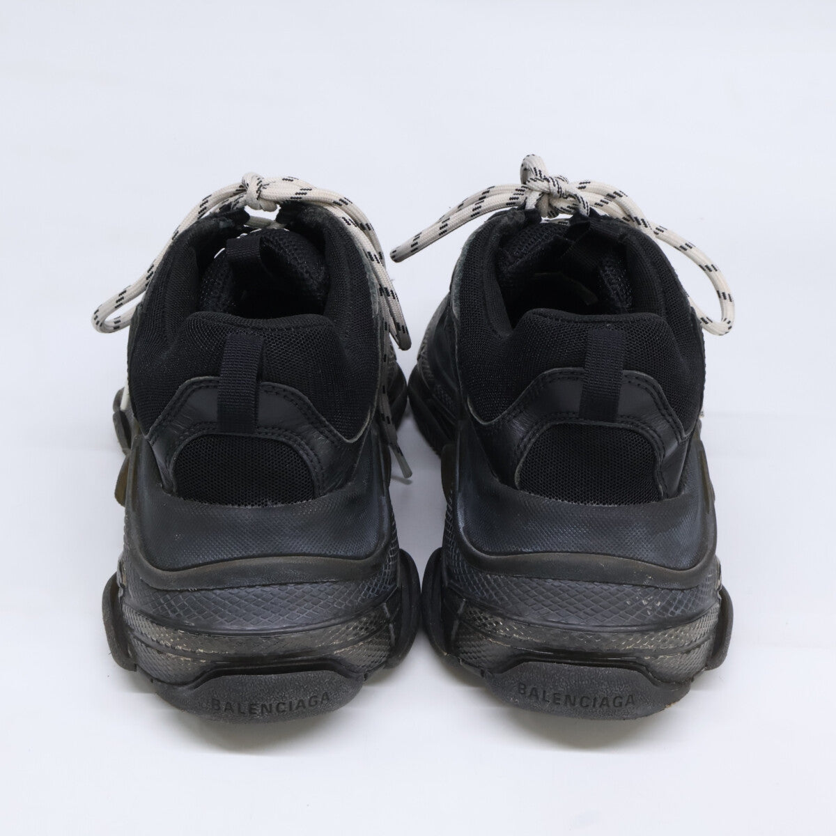BALENCIAGA Triple S Dad Sneakers Black Size 27.5