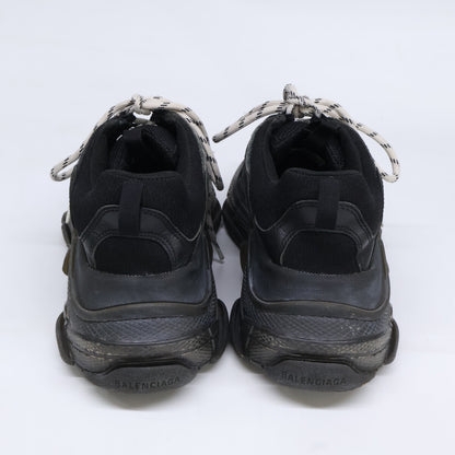 BALENCIAGA Triple S Dad Sneakers Black Size 27.5