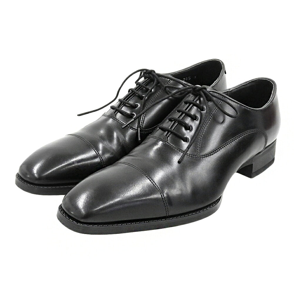 REGAL Black Leather Cap-Toe Oxford Sneakers Size 24.5