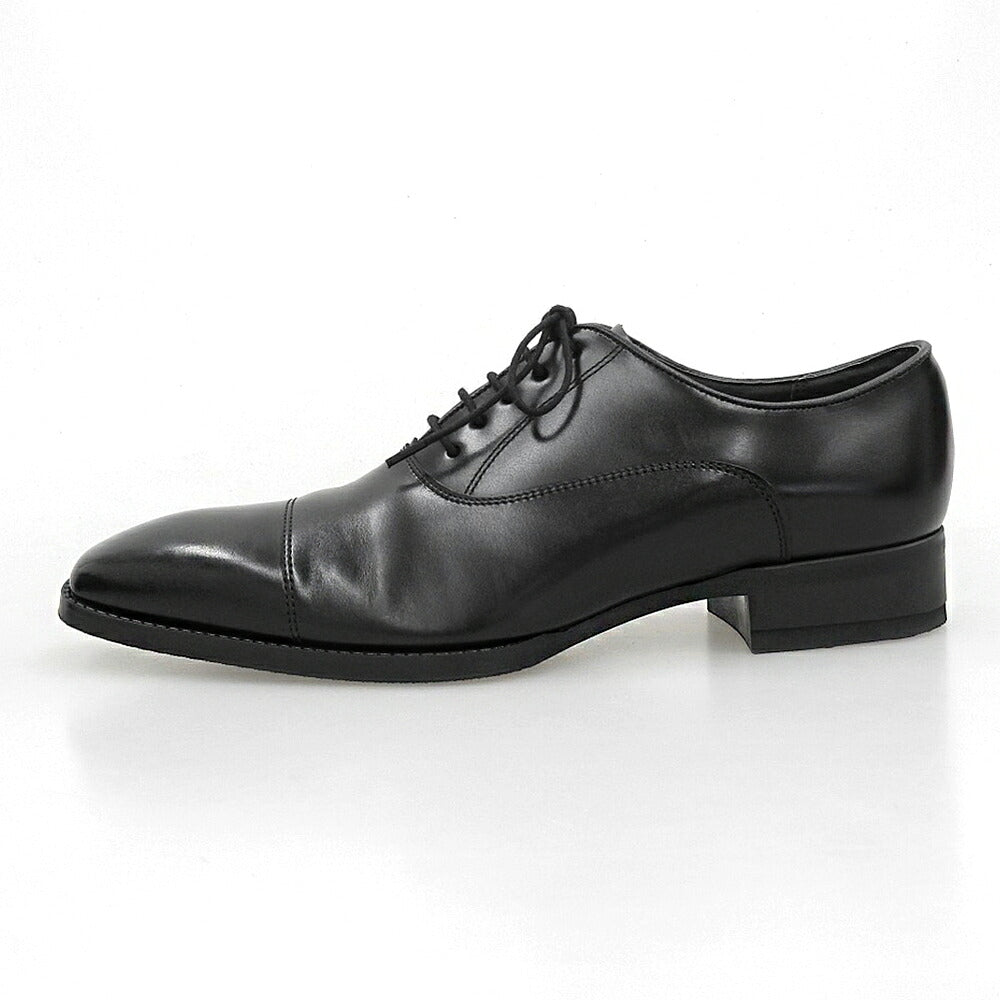 REGAL Black Leather Cap-Toe Oxford Sneakers Size 24.5