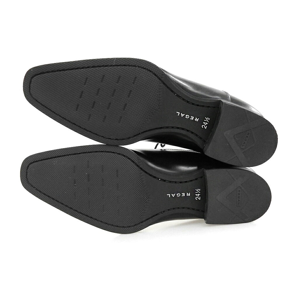 REGAL Black Leather Cap-Toe Oxford Sneakers Size 24.5
