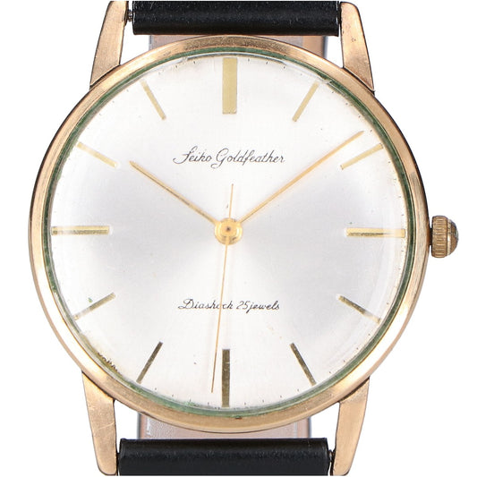 SEIKO 14K Gold Filled Goldfeather Manual Watch Size ONE SIZE